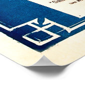 Poster Carte du système ferroviaire américain 1882 (Coin)