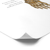 Poster Carte du système Skeletal humain avec ligaments, t (Coin)