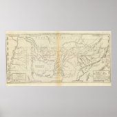 Poster Carte du Tennessee (Devant)