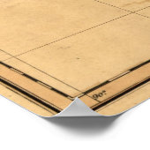 Poster Carte du Tennessee 1826 (Coin)