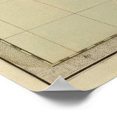 Poster Carte du territoire de Floride (Coin)