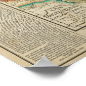 Poster Carte Du Territoire De L'Arkansas (Coin)