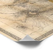 Poster Carte du territoire du Colorado (Coin)