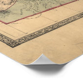 Poster Carte du territoire du Colorado 1862 (Coin)