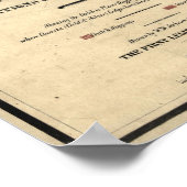 Poster Carte du territoire du Montana en 1865 (Coin)