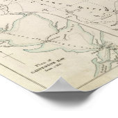 Poster Carte du Texas (Coin)