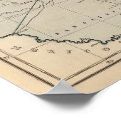 Poster Carte du Texas Atlas (Coin)