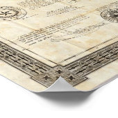 Poster Carte du Texas de Cordova (Coin)