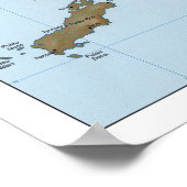 Poster Carte du Timor indonésien 1999 (Coin)