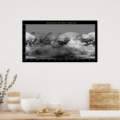 Poster Carte du Titan de la Lune de Saturne (Cuisine)