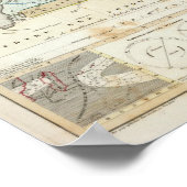 Poster Carte du vent de la Terre (Coin)