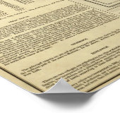 Poster Carte Du Vermont (Coin)