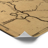 Poster Carte du Vermont 1793 (Coin)