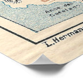 Poster Carte du Vieux Marseille France (1925) (Coin)