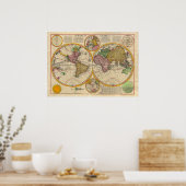 Poster Carte du Vieux-Monde antique (Cuisine)