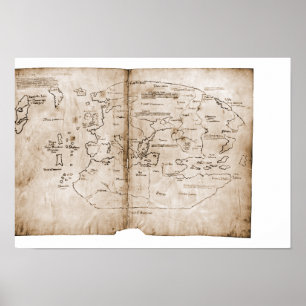 Poster Carte du Vinland