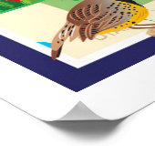 Poster Carte du Wyoming (Coin)