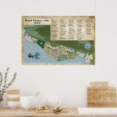 Poster Carte du XXV de la Grande Guerre occidentale (Cuisine)