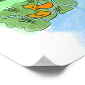 Poster Carte d'une ville imaginaire de Port (Coin)