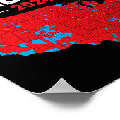 Poster Carte électorale 2024 Trump Défilé Élections rouge (Coin)