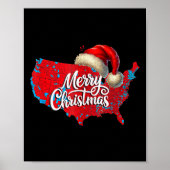 Poster Carte électorale Trump Joyeux Noël Père Noël H (Devant)