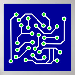 Poster Carte électronique