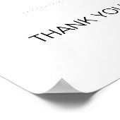 Poster Carte élégante Boîte de dépôt Panneau de table (Coin)