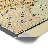 Poster Carte Empire of Charlemagne (1886) (Coin)