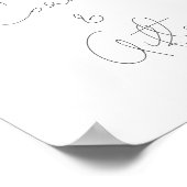 Poster Carte Et Cadeaux D'Anniversaire D'Une Pêche Douce (Coin)