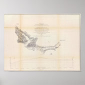 Poster Carte et profil du Canada de las Uvas (Devant)