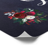 Poster Carte et signe Mariage de la Marine Red Winter Peo (Coin)