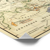 Poster Carte ethnographique de l'Afrique (Coin)