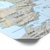 Poster Carte Europe (Coin)