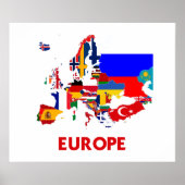 POSTER CARTE EUROPE (Devant)