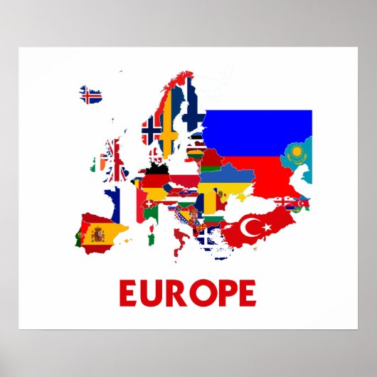 POSTER CARTE EUROPE (Devant)