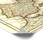 Poster Carte EuropePanoramiqueEurope 2 (Coin)