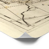 Poster Carte exacte de l'Europe (Coin)