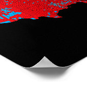 Poster Carte Exacte Des Résultats Des Élections De 2024 1 (Coin)