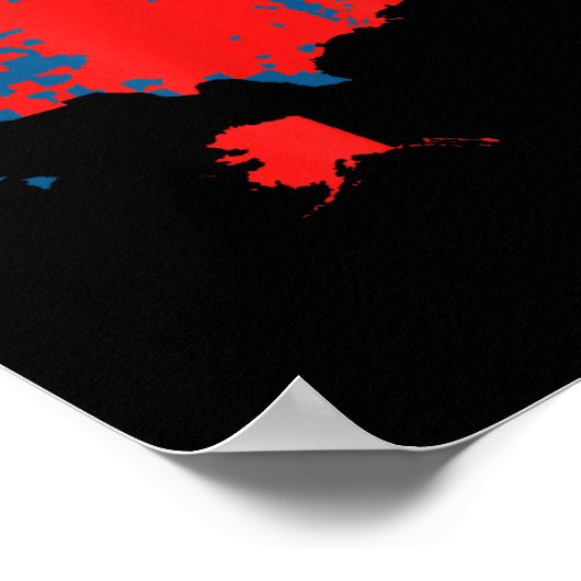 Poster Carte Exacte Des Résultats Des Élections De 2025 (Coin)