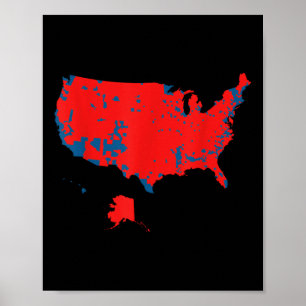 Poster Carte Exacte Des Résultats Des Élections De 2025