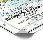 POSTER CARTE : EXPANSION DE LA RUSSIE (Coin)