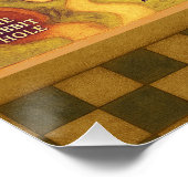 Poster Carte Fantaisiste d'Alice au Pays des Merveilles (Coin)