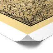 Poster Carte ferroviaire Boston & Maine 1898 (Coin)