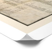 Poster Carte ferroviaire de la Caroline du Nord 1900 (Coin)