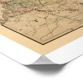 Poster Carte ferroviaire du Kentucky 1863 (Coin)