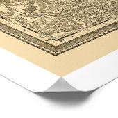 Poster Carte ferroviaire du Montana 1881 (Coin)