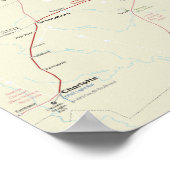Poster Carte ferroviaire du nord-est version 1.0 (Coin)