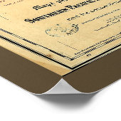 Poster Carte ferroviaire du Pacifique Sud 1875 (Coin)