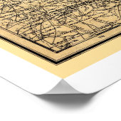 Poster Carte ferroviaire du sud du Maryland 1881 (Coin)