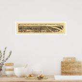 Poster Carte ferroviaire électrique 1894 (Cuisine)